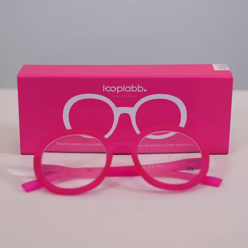 READING GLASSES JANE NEON PINK +1